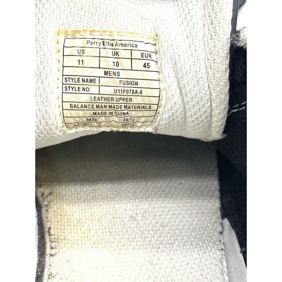Perry Ellis Men’s Black America Fusion Sneakers U11FG78A-6 Size 11 - Picture 13 of 13